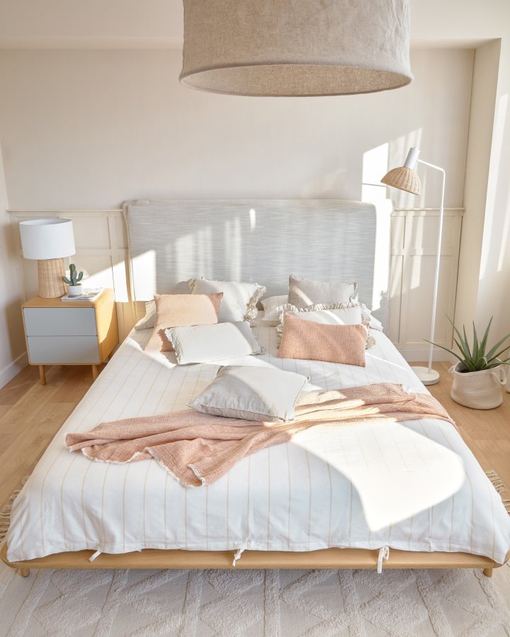 KAVE HOME Anielle sengeramme - naturlig ask (180x200)