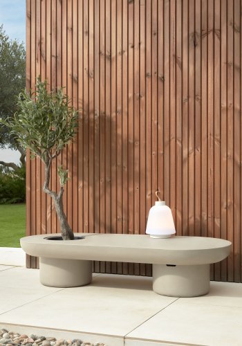 KAVE HOME Taimi hagebord, ovalt - sementfiber (140x60)