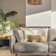 KAVE HOME Carlota 3-seters sofa - beige chenillestoff og naturlig furu