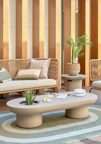 KAVE HOME Taimi hagebord, ovalt - sementfiber (140x60)