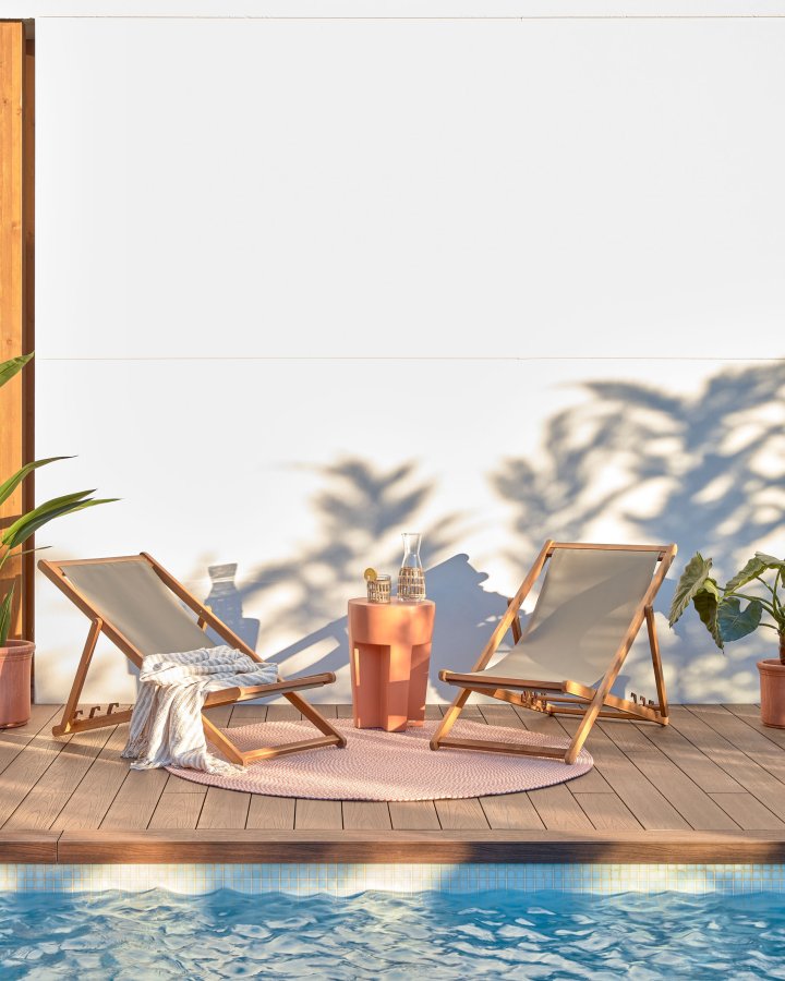 KAVE HOME Vilena sidebord, rundt - naturlig terrakotta ( 33)