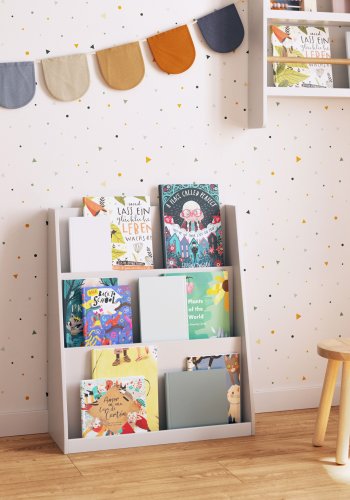 KAVE HOME Adiventina barnebokhylle, rektangulr - hvit MDF (59,5x23)