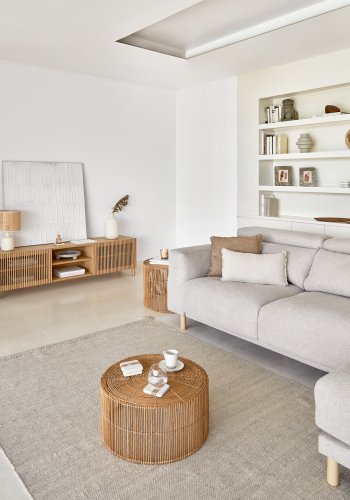 KAVE HOME Carime teppe - beige ull/bomull/polyester (160x230)