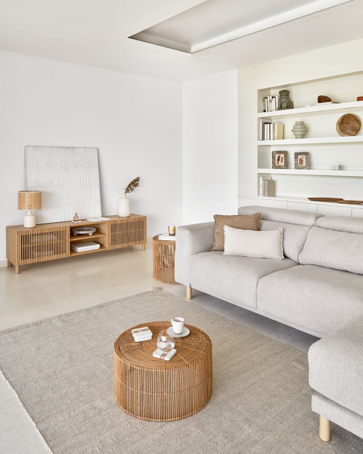 KAVE HOME Carime teppe - beige ull/bomull/polyester (200x300)