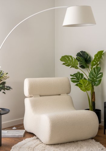 KAVE HOME Monstrea kunstig plante - 130 cm hy, PE, sement og skum 