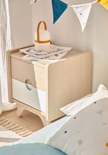 KAVE HOME Nunila nattbord - naturlig ask finer og ask