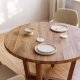 KAVE HOME Nahla spisebord, rundt - naturlig akasietre (120)