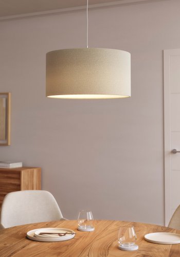 KAVE HOME Nazli lampeskjerm - beige lin og metall (50)