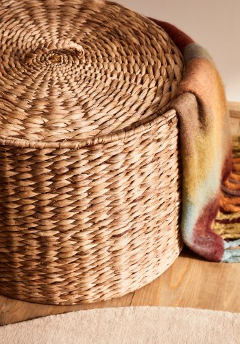 KAVE HOME Yessira skittentyskurv i naturfiber, 45 cm