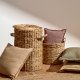 KAVE HOME Yessira skittentyskurv i naturfiber, 55 cm