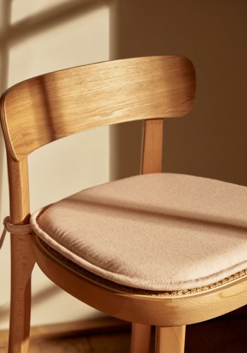 KAVE HOME pute til Romane stol - beige stoff (43x43)