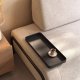 KAVE HOME Compo 3-manns sofa med lite brett - beige stoff og metall