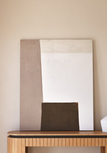 KAVE HOME Licia konsollbord, m. 1 hylle og 1 skuff - naturlig mangotre (120x35)