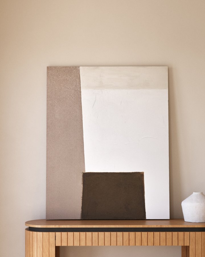 KAVE HOME Licia konsollbord, m. 1 hylle og 1 skuff - naturlig mangotre (120x35)