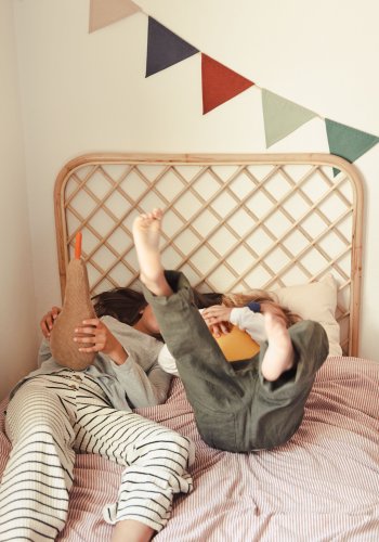 KAVE HOME Citlalli sengegavl - naturlig rotting (for 90 cm senger)