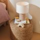 KAVE HOME Bianella bordlampe i flyel i beige