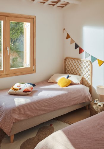 KAVE HOME Citlalli sengegavl - naturlig rotting (for 90 cm senger)