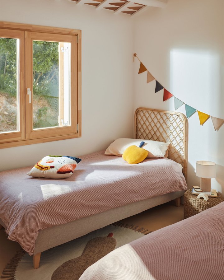 KAVE HOME Citlalli sengegavl - naturlig rotting (for 90 cm senger)