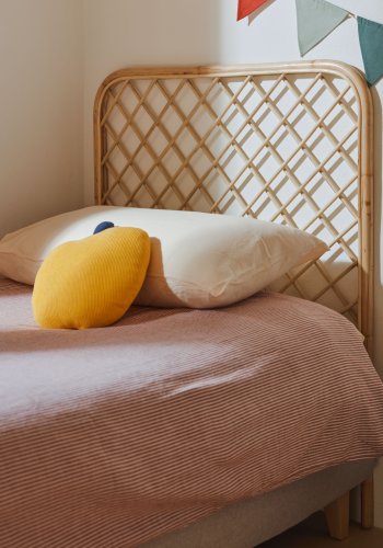 KAVE HOME Citlalli sengegavl - naturlig rotting (for 90 cm senger)