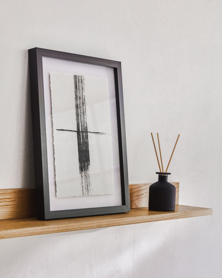 KAVE HOME Abilen vegghylle - naturlig eikefiner (B:80)