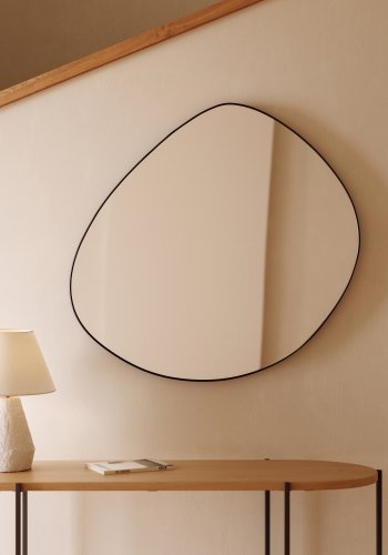 KAVE HOME Anera veggspeil - speilglass og sort metall