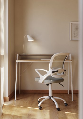 KAVE HOME Tipir bordlampe i stl med hvit finish