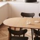 KAVE HOME Oqui spisebord, m. 2 ekstra plater - naturlig eikefiner og tre (90(170)x90)