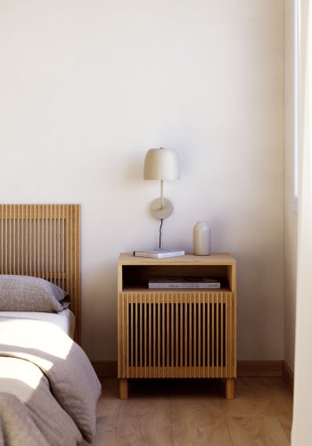 KAVE HOME Alish vegglampe - beige metall