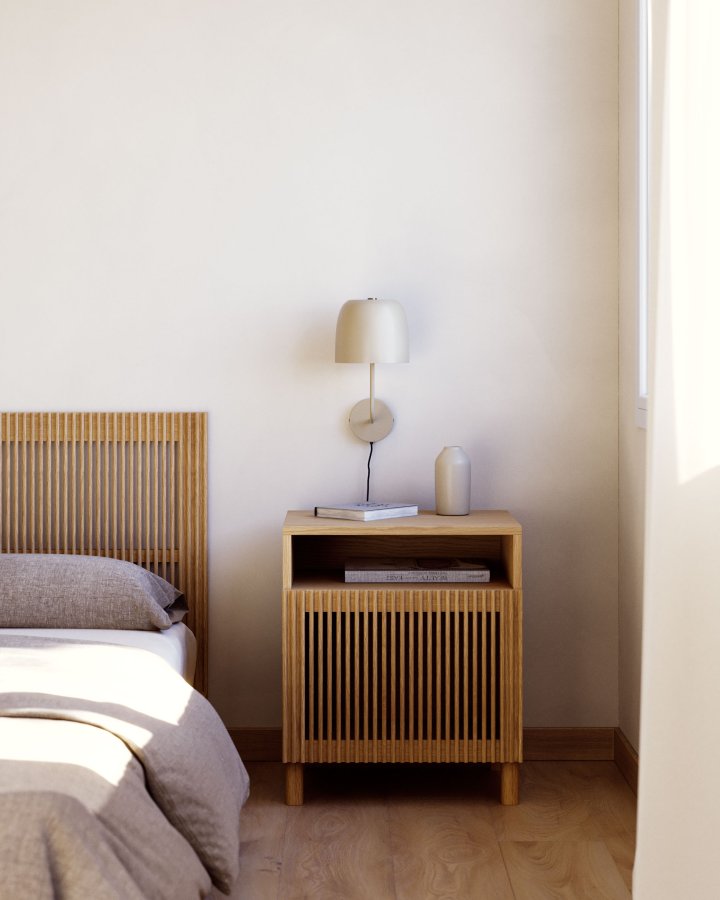 KAVE HOME Alish vegglampe - beige metall