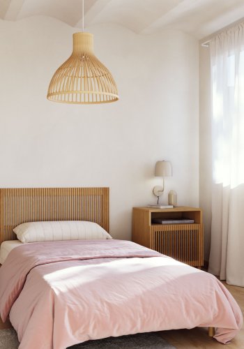 KAVE HOME Beyla sengegavl - naturlig asketre (for 90 cm senger)