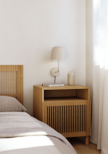 KAVE HOME Alish vegglampe - beige metall