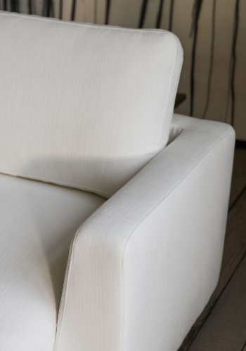 KAVE HOME Gala 4-sits soffa med sch&auml;slong p� h&ouml;ger sida i vit, 300 cm