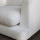 KAVE HOME Gala 3-seters sofa - hvitt stoff (210cm)