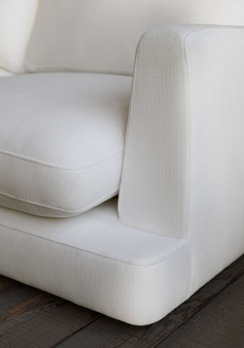 KAVE HOME Gala 4-sits soffa med sch&auml;slong p� h&ouml;ger sida i vit, 300 cm