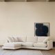 KAVE HOME Gala 4-seters sofa, med venstre sjeselong - beige stoff (300 cm)