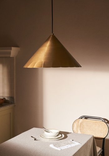 KAVE HOME Parlava taklampe, rund - messing metall (46)