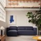 KAVE HOME Neom 3-personers modulsofa, med hyre/venstre sjeselong - bltt stoff (263cm)