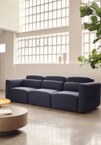KAVE HOME Neom 3-personers modulsofa - bltt stoff (263cm)