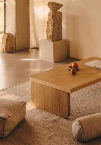 KAVE HOME Oaq salongbord, rektangulrt - naturlig eikefiner (140x75)