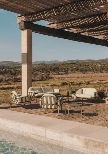 KAVE HOME Joncols hagebord, rektangulrt - grnn aluminium (113x65)