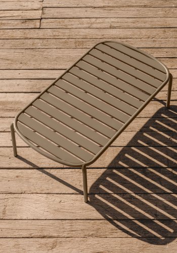 KAVE HOME Joncols hagebord, rektangulrt - grnn aluminium (113x65)