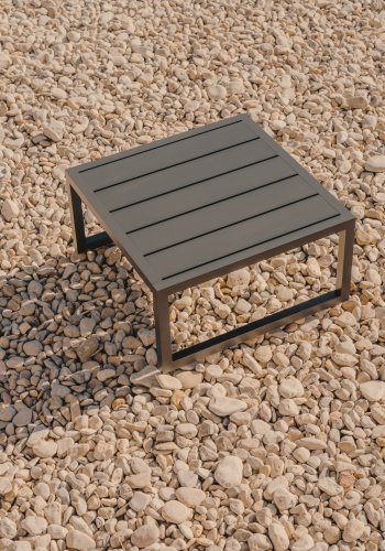 KAVE HOME Comova havebord, kvadratisk - grn aluminium (60x60)