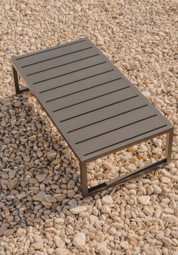 KAVE HOME Comova havebord, rektangulr - sort aluminium (60x114)