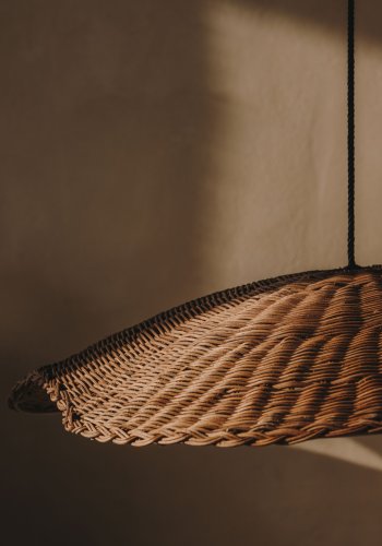 KAVE HOME Bisbal taklampeskjerm, kologisk - naturlig rotting (80)