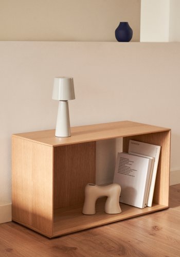 KAVE HOME Litto medium hyllemodul, rektangulr - brun eikefiner (67x38)