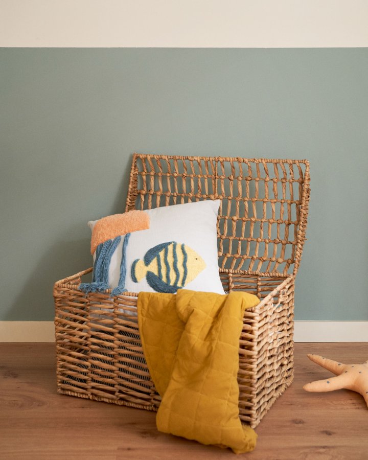 KAVE HOME Xuliana Korb, mit Deckel - natürliche Wasserhyazinthe (2er-Set)