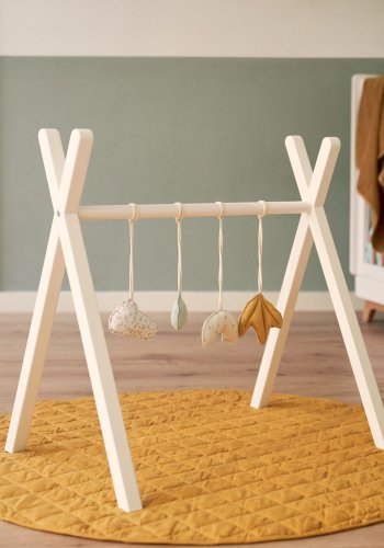 KAVE HOME Maralis aktivitetsstativ for barn - hvit bketre