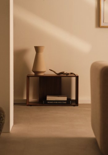 KAVE HOME Litto medium hyllemodul, rektangulr - brun valnttfinish (67x38)