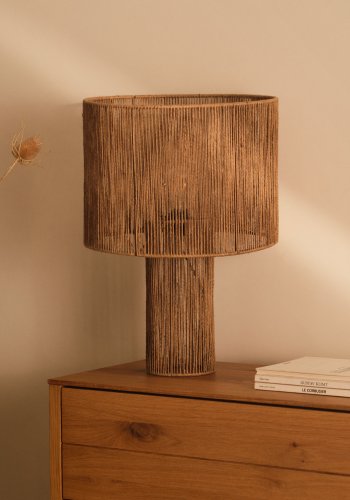KAVE HOME Pontos bordlampe - naturlig jute