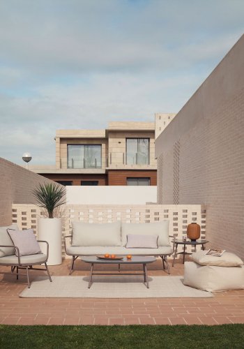 KAVE HOME Canyet teppe, rektangulrt - beige syntetiske fibre (160x230)